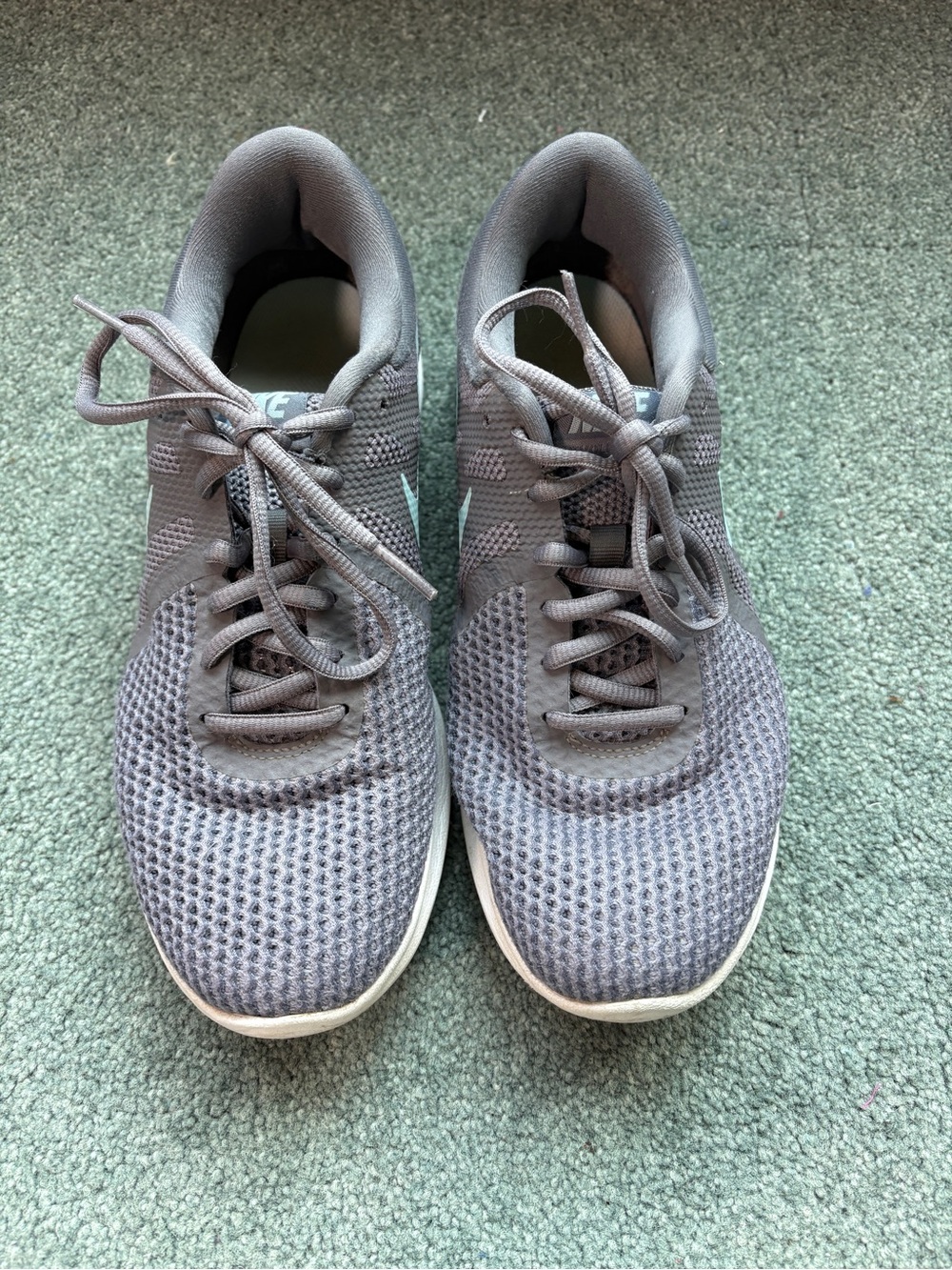 Nike Women's Grey Knit Running Shoes